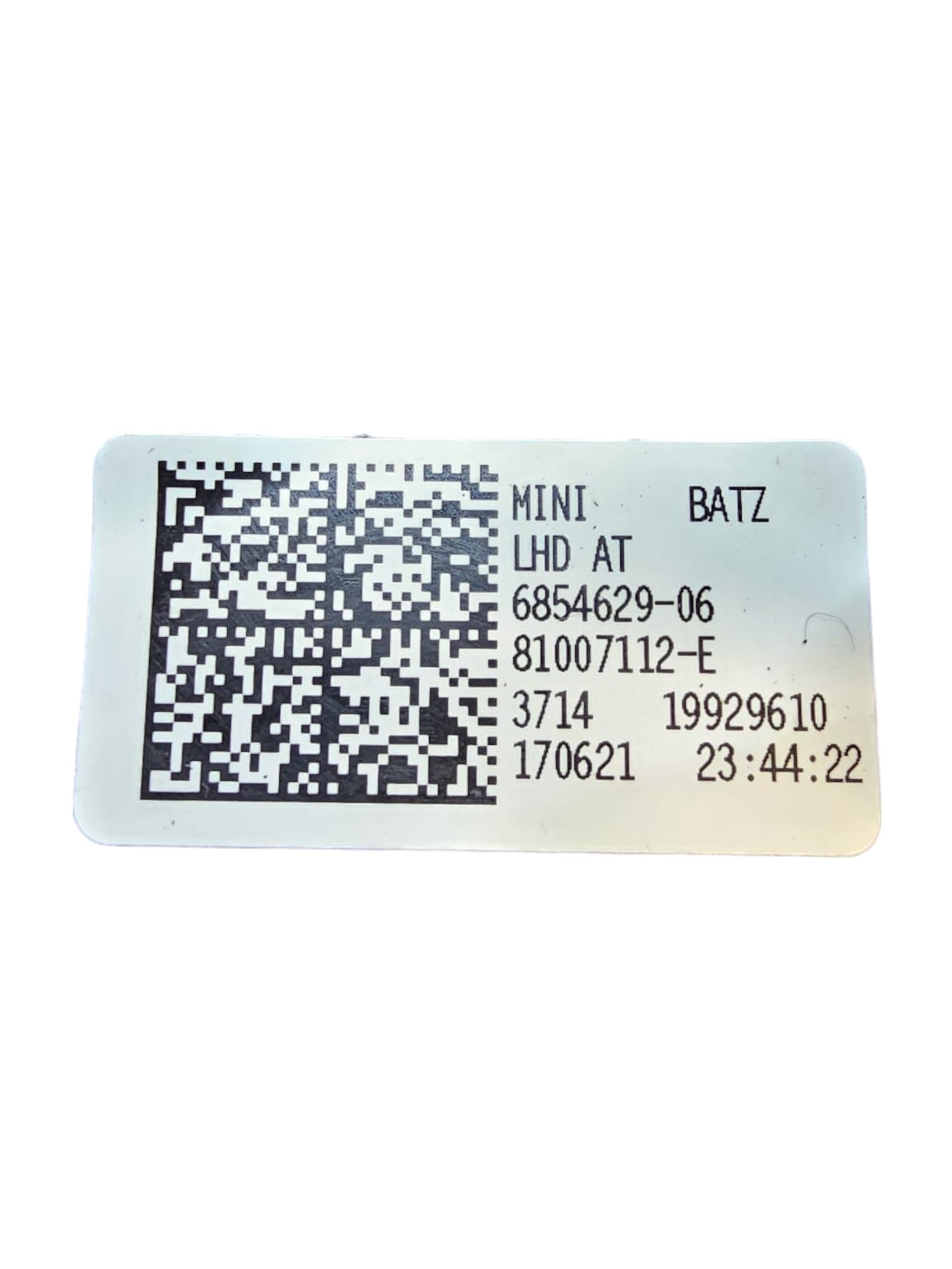 Pedale Freno Mini Cooper F56 (2014 - >) - F&P CRASH SRLS - Ricambi Usati