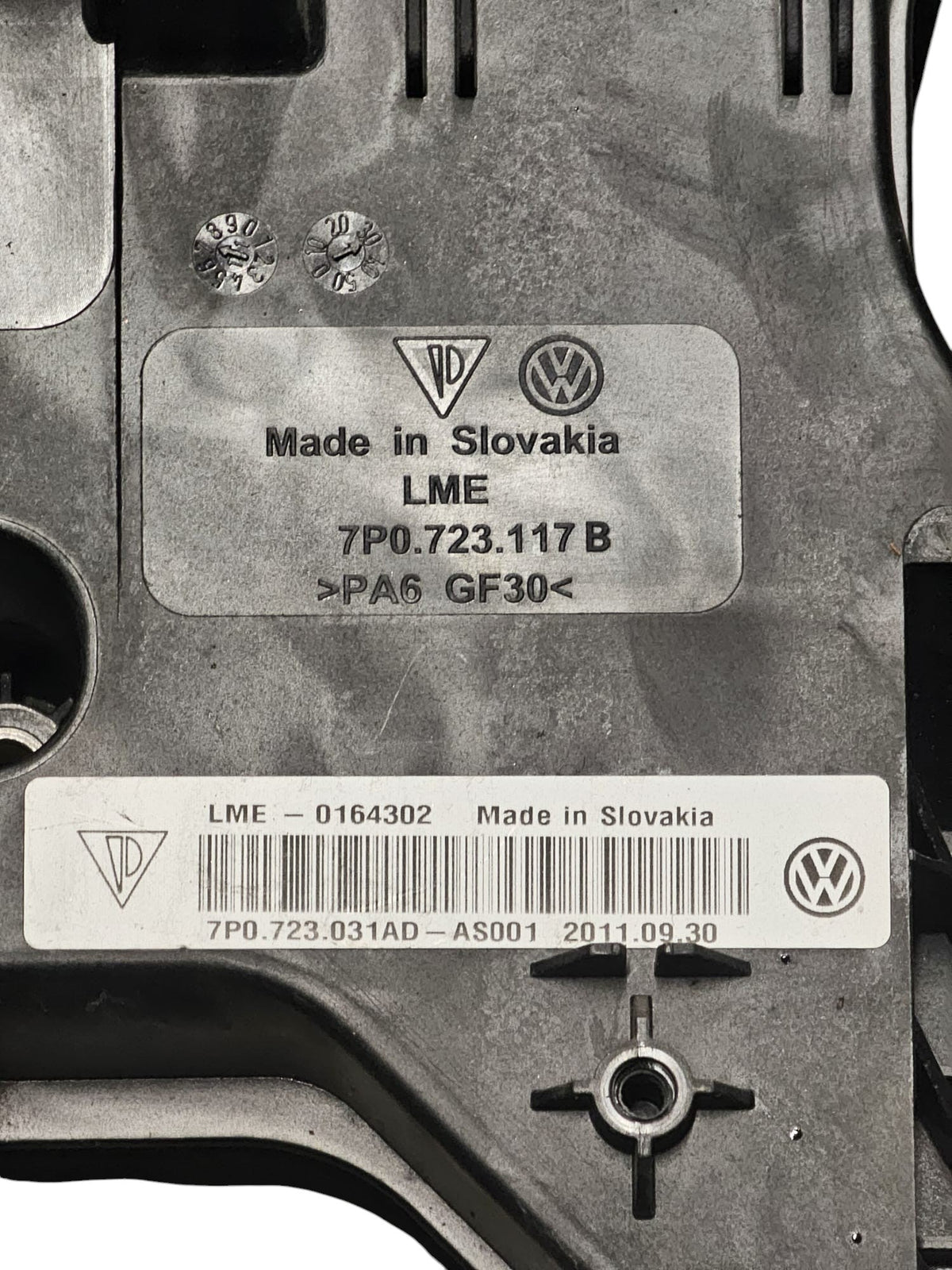 Brake Pedal Porsche Cayenne 92A Code: 7P0723117B / 7P0723031AD (2010 - 2017) Automatic Transmission - F&P CRASH SRLS - Used Parts