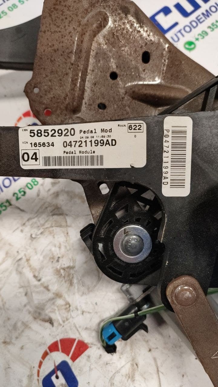 Pedali Chrysler Grand Voyager 2010 cod 04721199ad - 05281225aa - F&P CRASH SRLS - Ricambi Usati