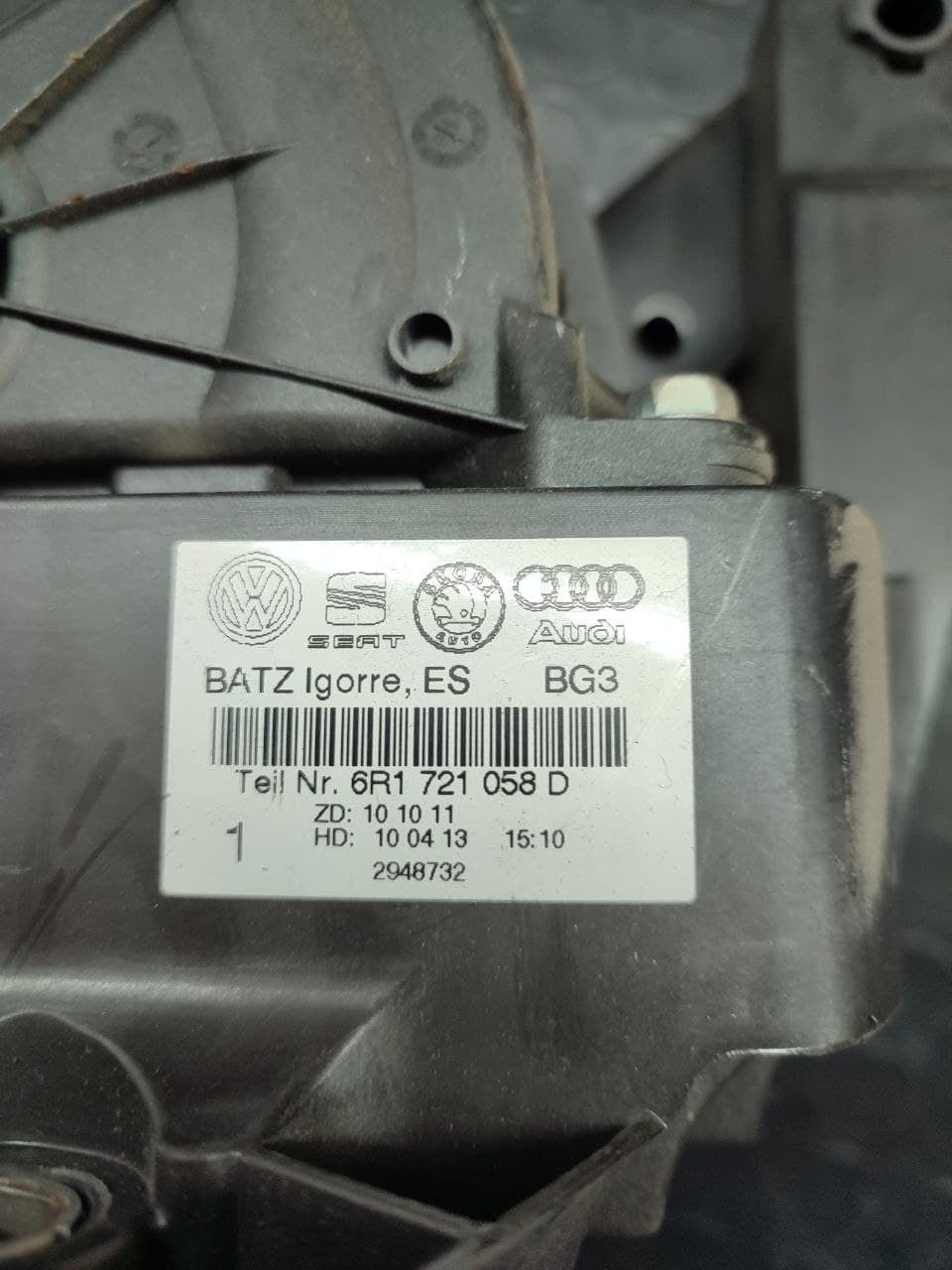 Pedals (brake + accelerator) Audi A1 sportback code 6r1721058d - F&P CRASH SRLS - Used Spare Parts