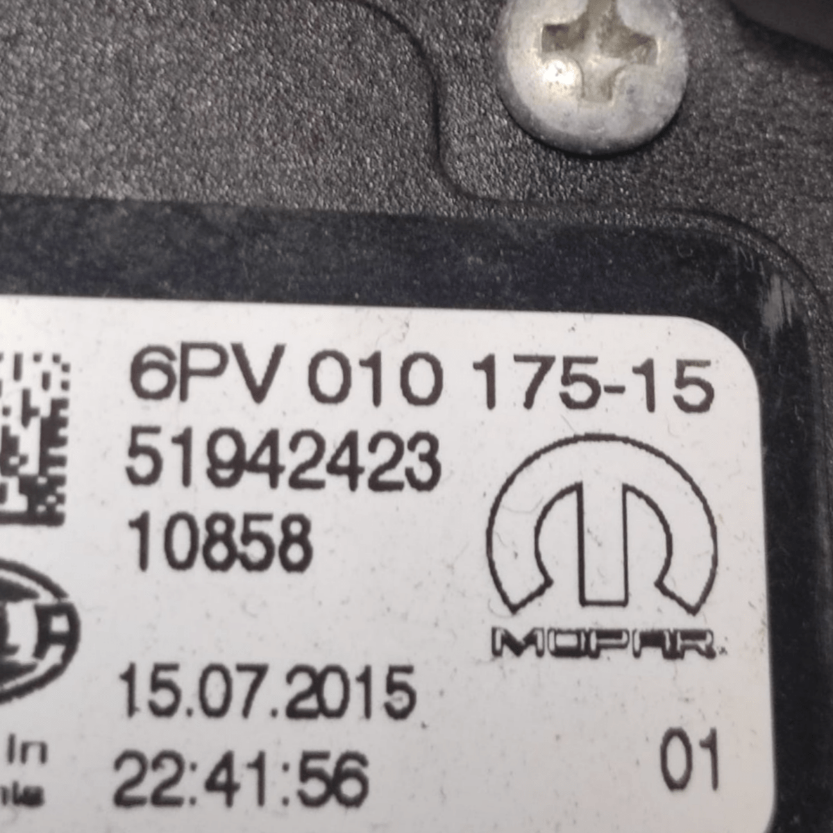 Pedaliera completa jeep renegade cod: 6pv01017515 (2014 - ) - F&P CRASH SRLS - Ricambi Usati
