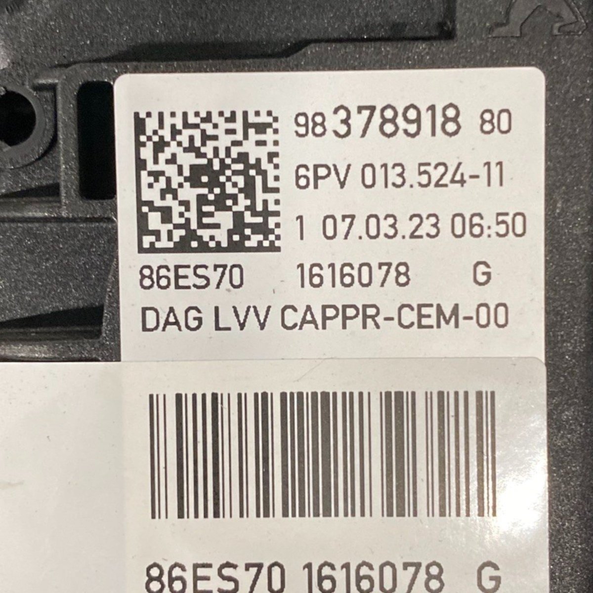Pedaliera freno + acceleratore peugeot 208 ii (2019 - ) Cod: 9837891880 - F&P CRASH SRLS - Ricambi Usati