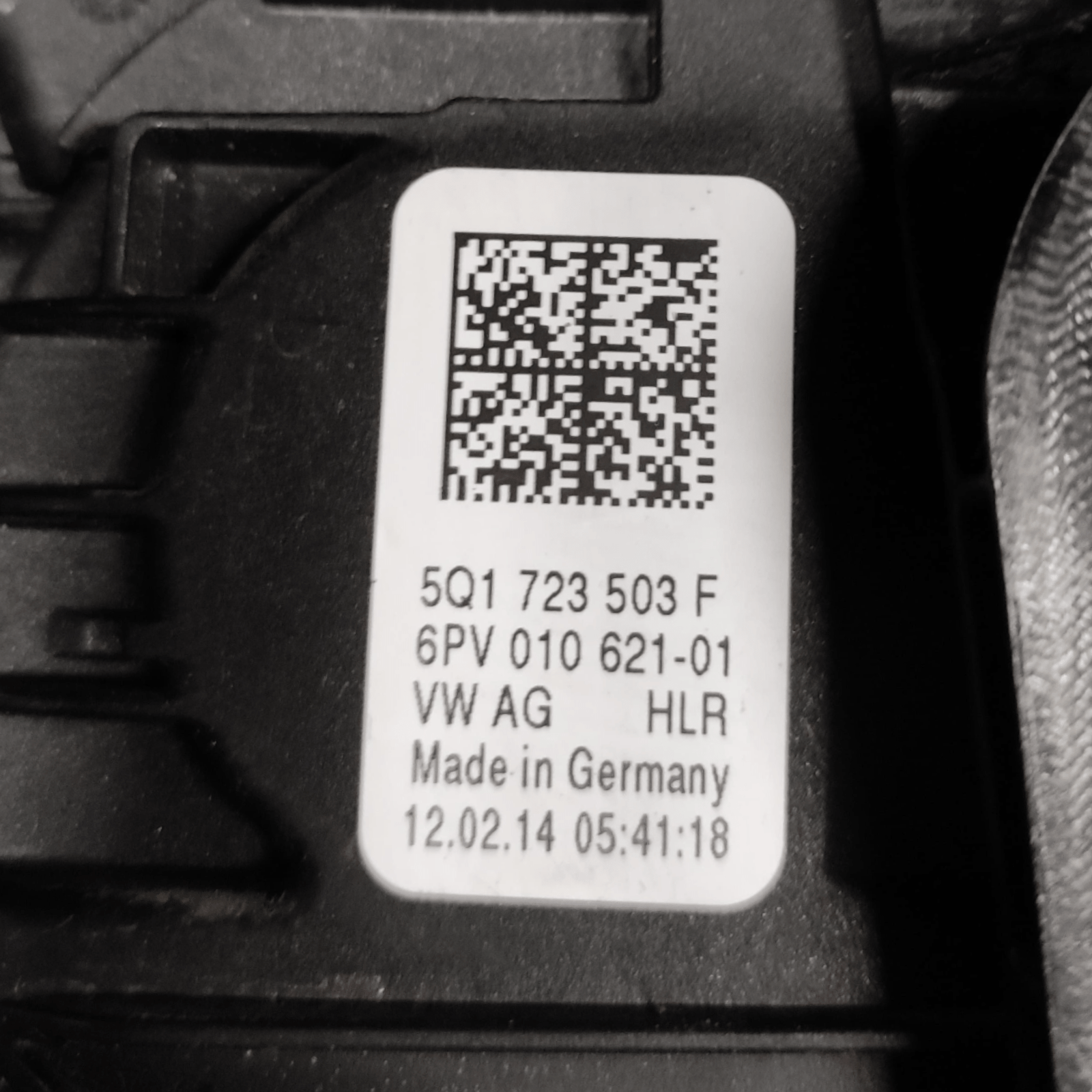 Brake + Accelerator Pedal Volkswagen Golf VII COD: 5Q1723503F (2012 - 2021) - F&P CRASH SRLS - Used Parts