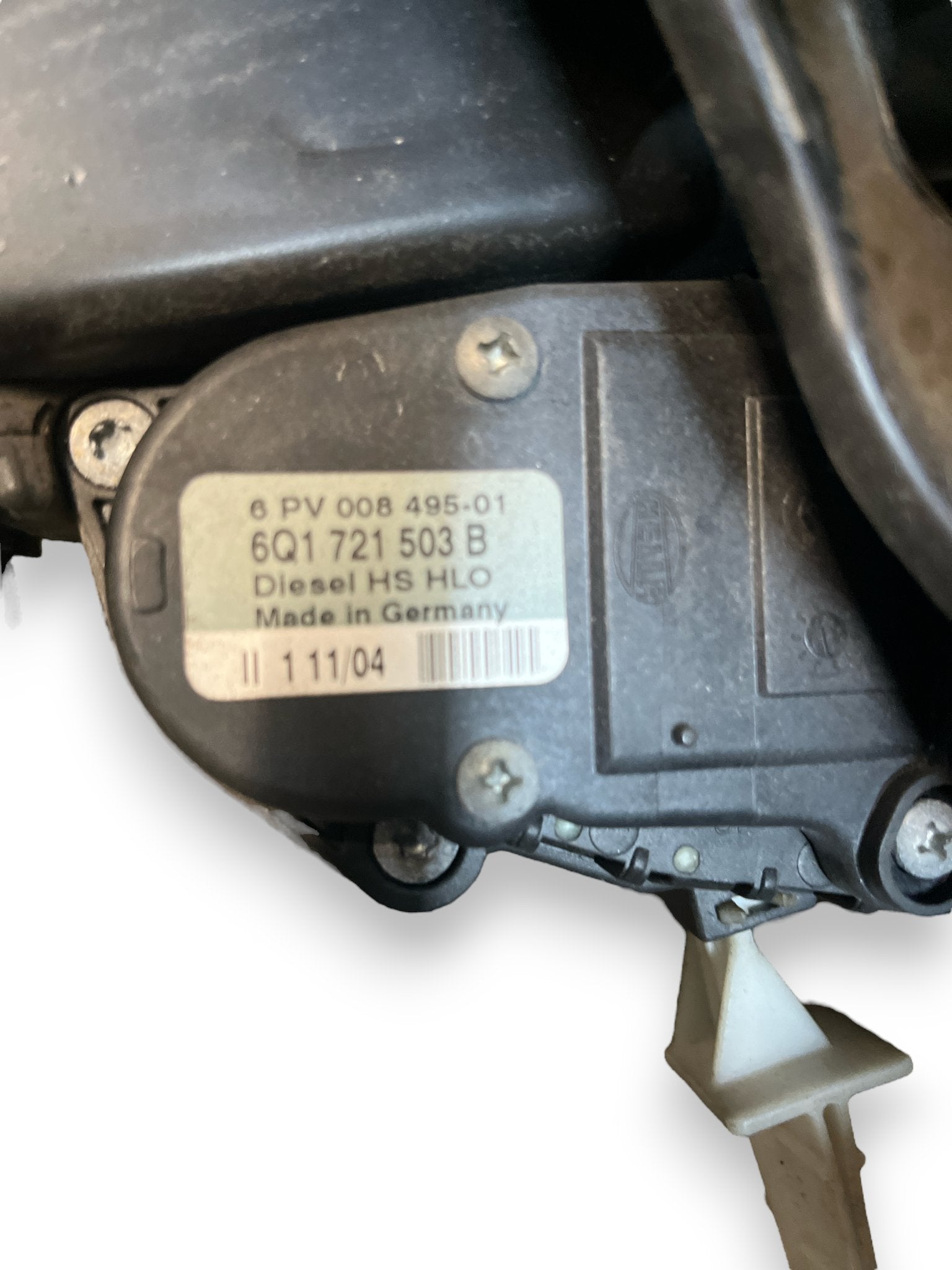 Pedaliera Pedali Freno Frizione Volkswagen Polo ( 9N - 2004 - 1.2B ) cod : 6Q1721503B - F&P CRASH SRLS - Ricambi Usati