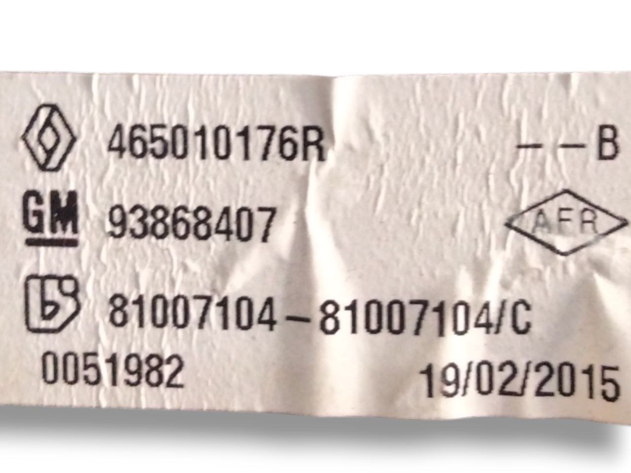 Pedaliera/Pedale Freno e Acceleratore Renault Trafic III/Talento/Vivaro(2014>)cod.465010176R - F&P CRASH SRLS - Ricambi Usati