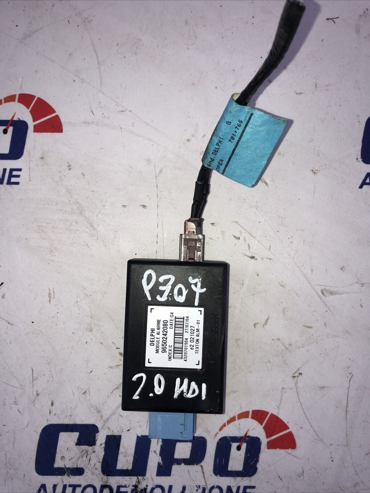 PEUGEOT 206 307 607 807 CITROEN C2 C3 C4 C5 Modulo Di Controllo Allarme Delphi E - F&P CRASH SRLS - Ricambi Usati