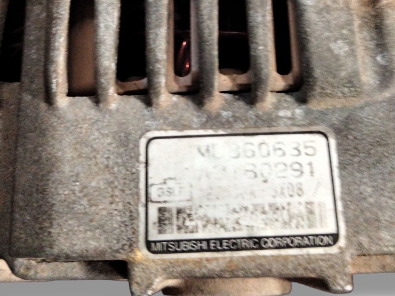 Alternatore Mitsubishi Pajero Pinin 1.8 diesel ( 2000-2005 ) cod.MD360635