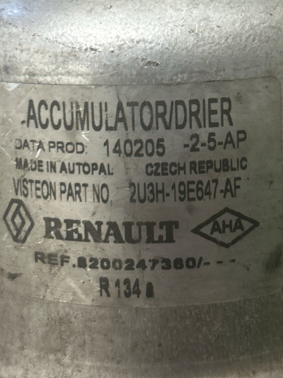 Renault Scenic II 1.9 Diesel (2003 > 2009) cod.8200247359 Dryer / Accumulator + Air Conditioning Pipe 