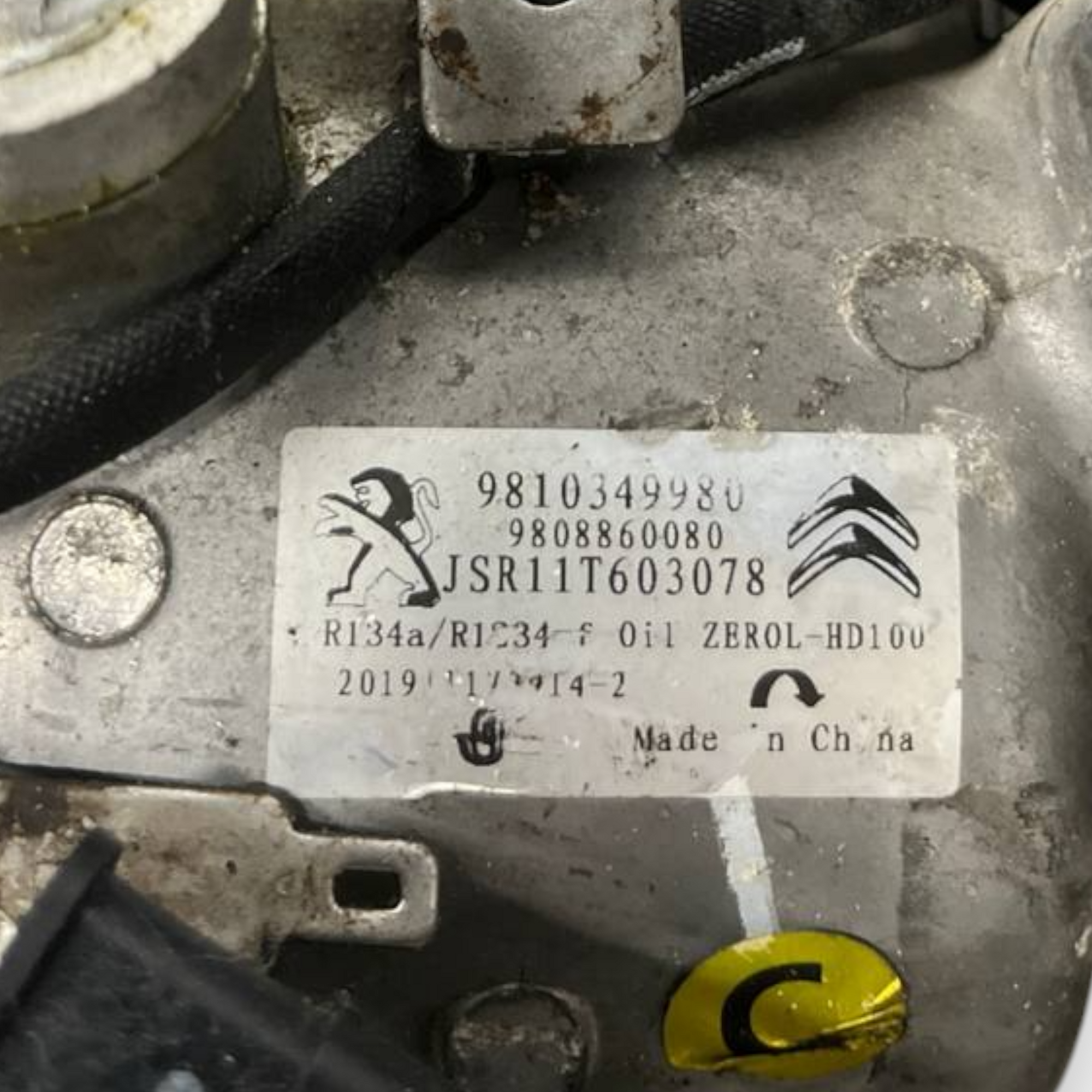 Compressore Aria Condizionata Toyota Proace City 1.5 Diesel (2016 -) cod: 9810349980
