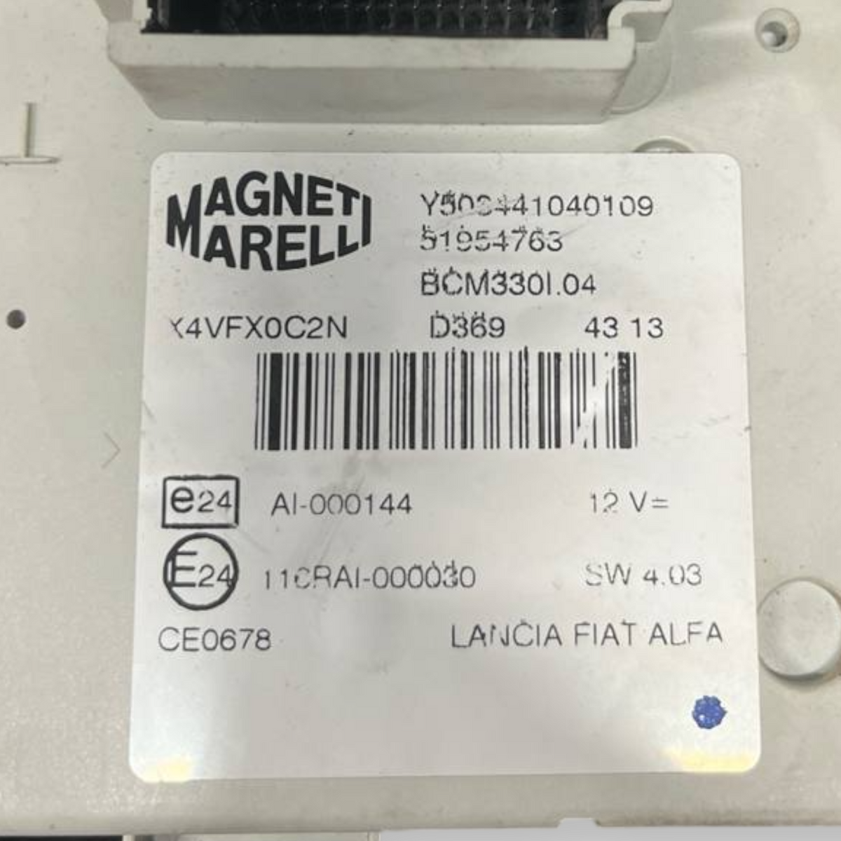 Body Računalnik krmilna enota Fiat 500L 1.3 Diesel (2014 -) koda: 51954763