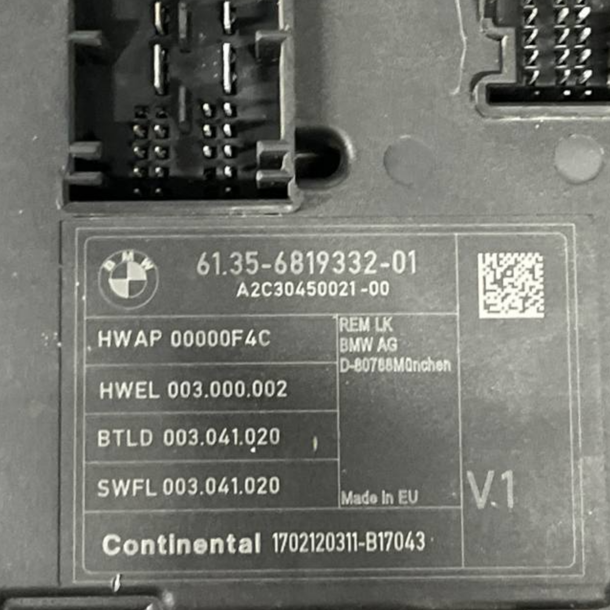 Unité de commande / Module de confort BMW 1 Série F20 2.0 ESTROL (2011 à 2019) COD: 6819332-01-A2C30450021-00