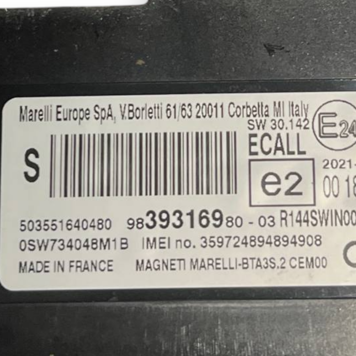 Telefonska krmilna enota Opel Corsa F (2019 -) koda: 9839316980