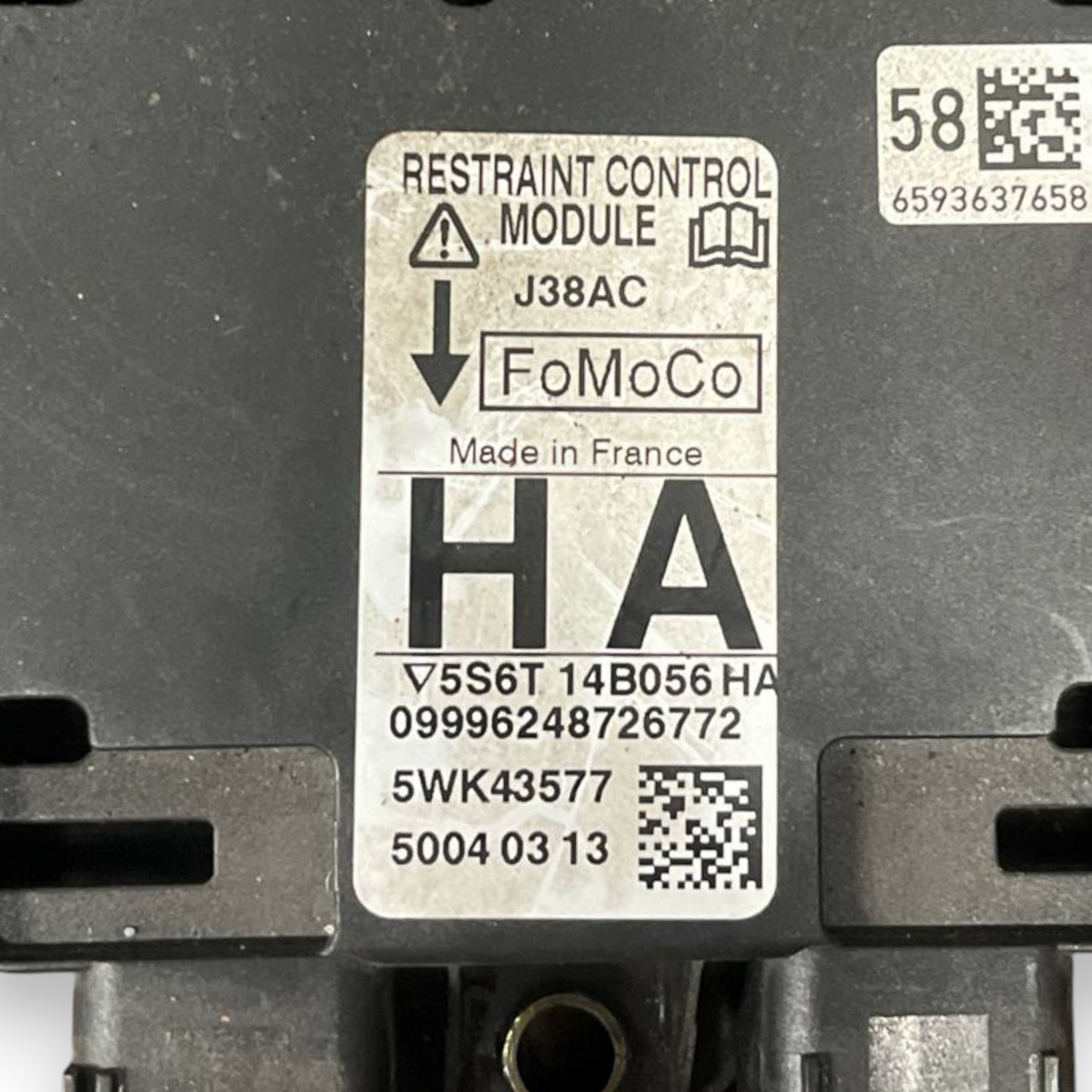 Krmilna enota zračnih blazin Ford Fiesta V (2002 do 2008) koda: 5WK43577