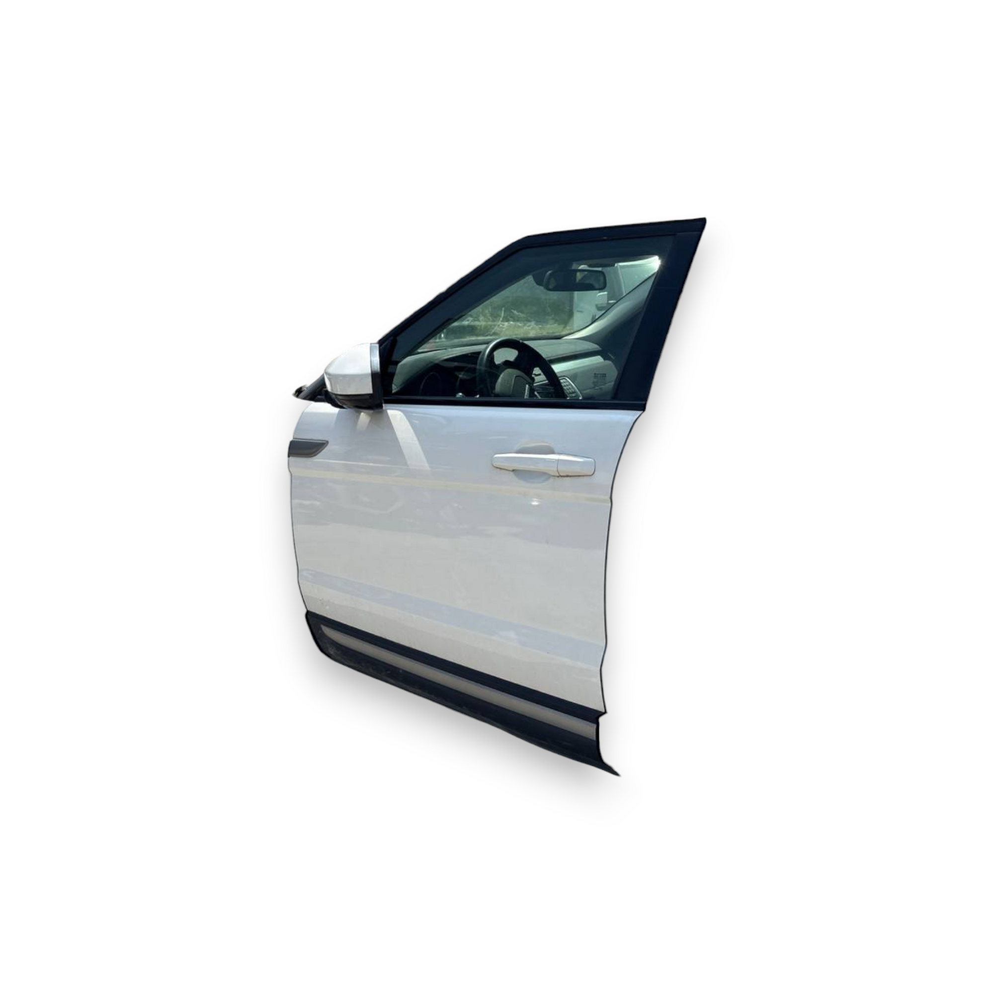 Porta / Portiera / Sportello anteriore sinistra (sx) Bianca Land Rover Evoque L538 (2011 al 2018)