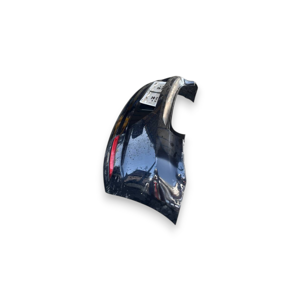 Volkswagen Polo v 6r Bumper traseiro preto (2009 a 2017)