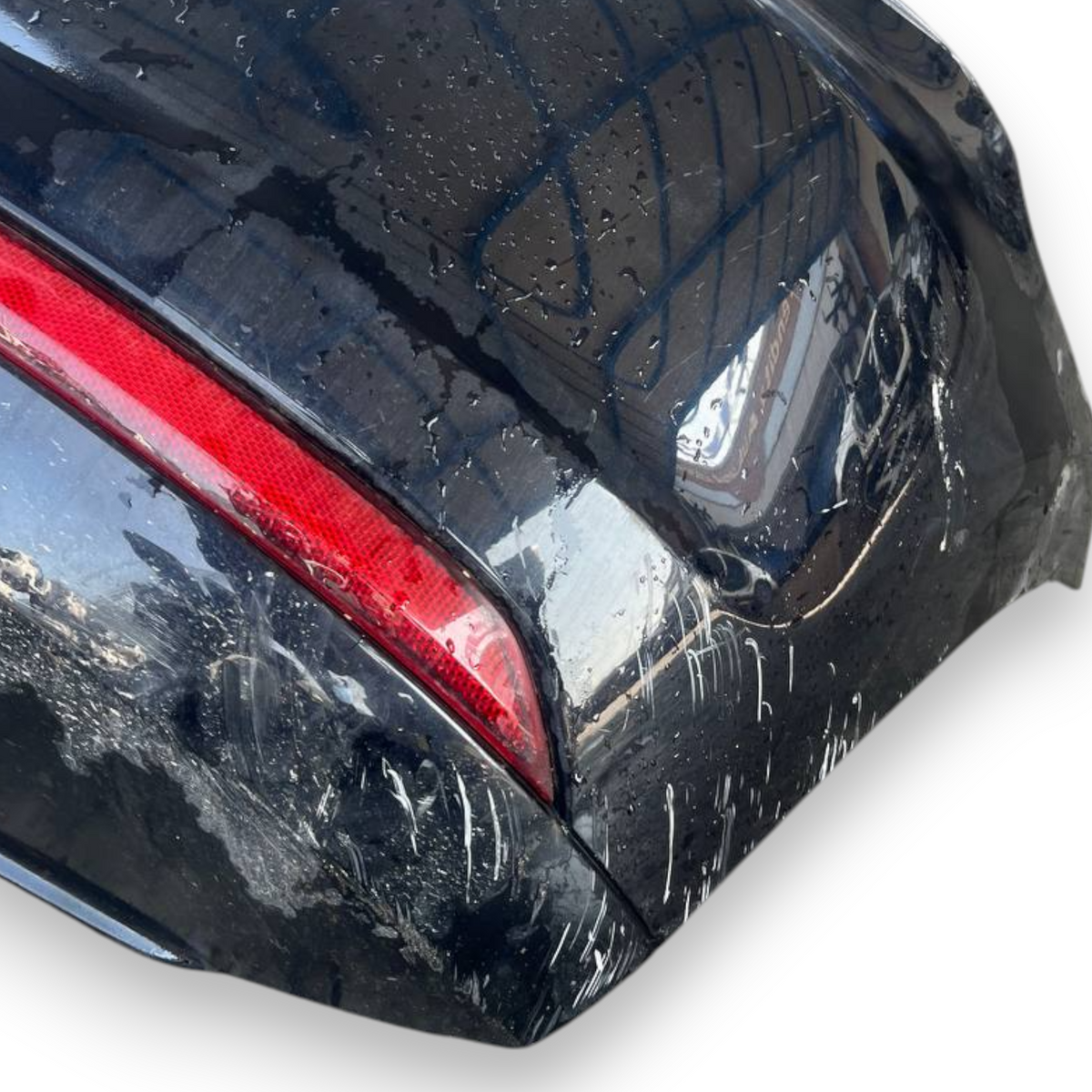 Volkswagen Polo v 6r Bumper traseiro preto (2009 a 2017)