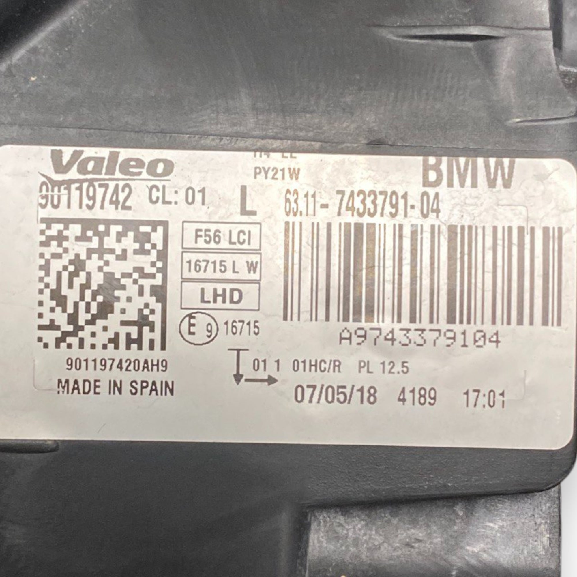 Žaromet / sprednja luč na levi (sx) mini cooper f56 koda: 90119742 (2014-) 