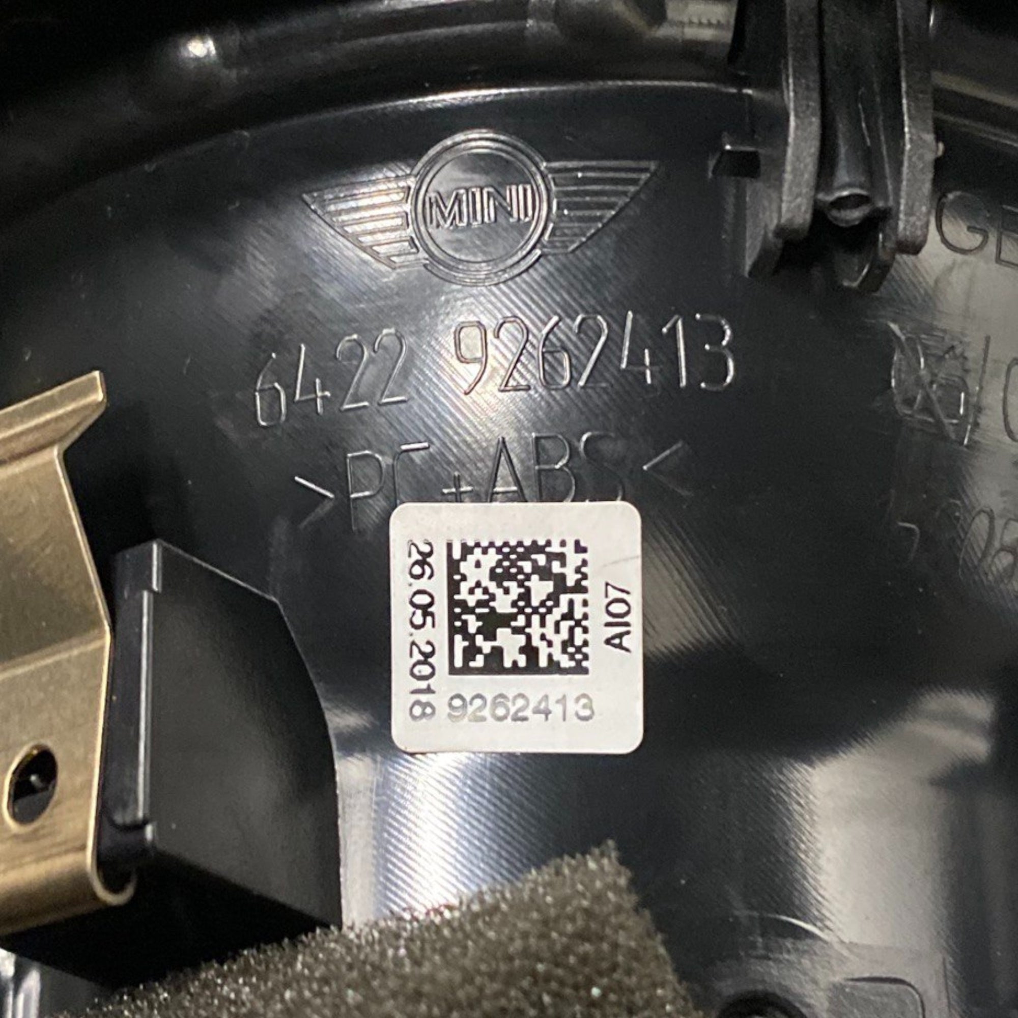Zračna rešetka armaturne plošče mini cooper f56 Koda: 64229262413 (2014-2023) 