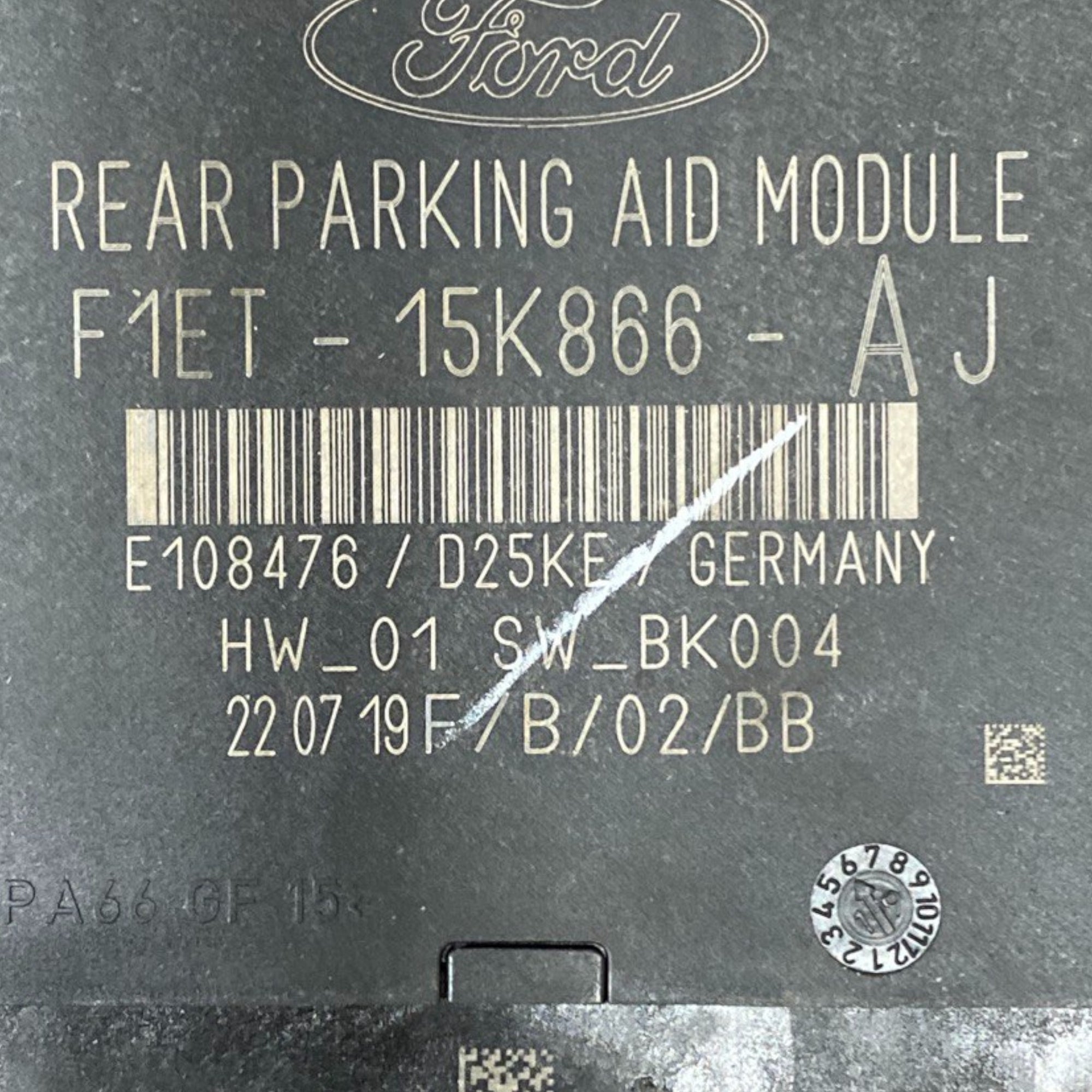 Centralna enota senzorjev za parkiranje ford kuga ii Kod: f1et-15k866-aj (2012-2019) 