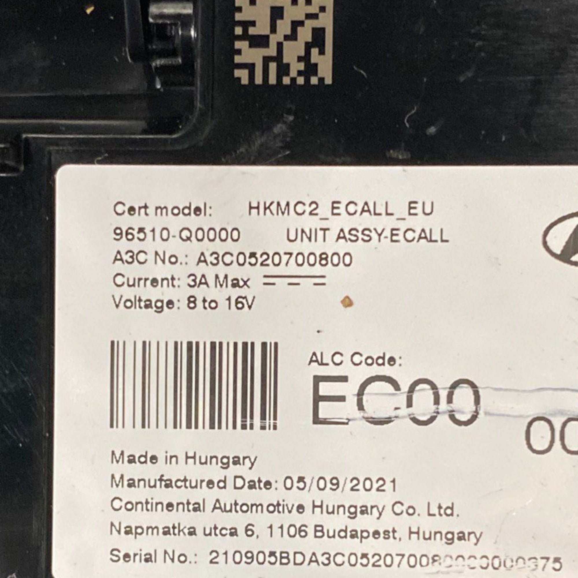 Brezžična polnilna postaja hyundai i20 bc3 Koda: 96510-q0000 (2020-) 