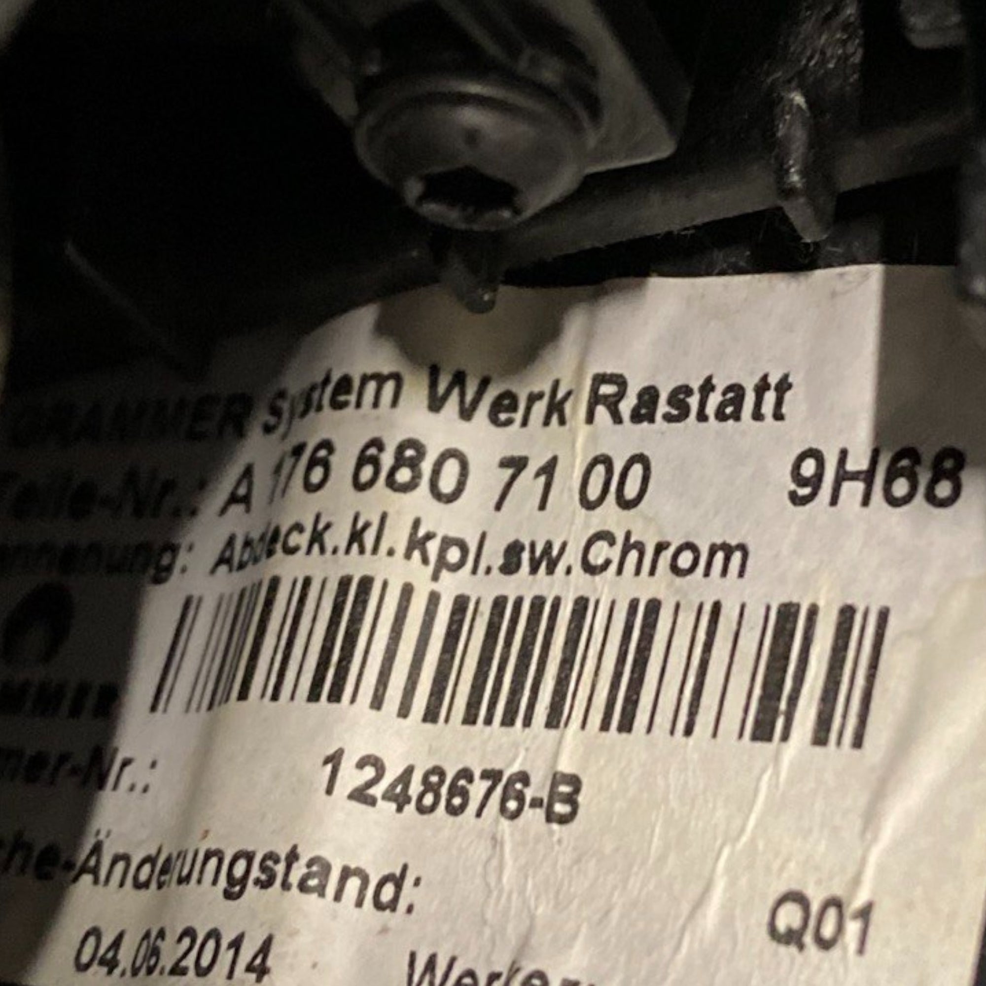 Prevleka ročice za prestavljanje mercedes-benz razred a w176 Št.: a1766807100 (2012-2018) 
