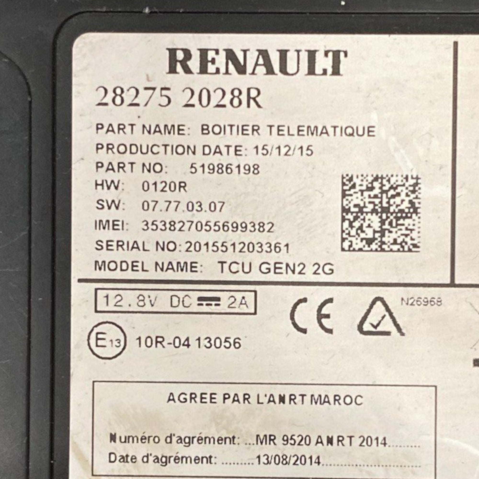 Centralita de control de transmisión Renault Kadjar Cod: 282752028r (2015-2022) 
