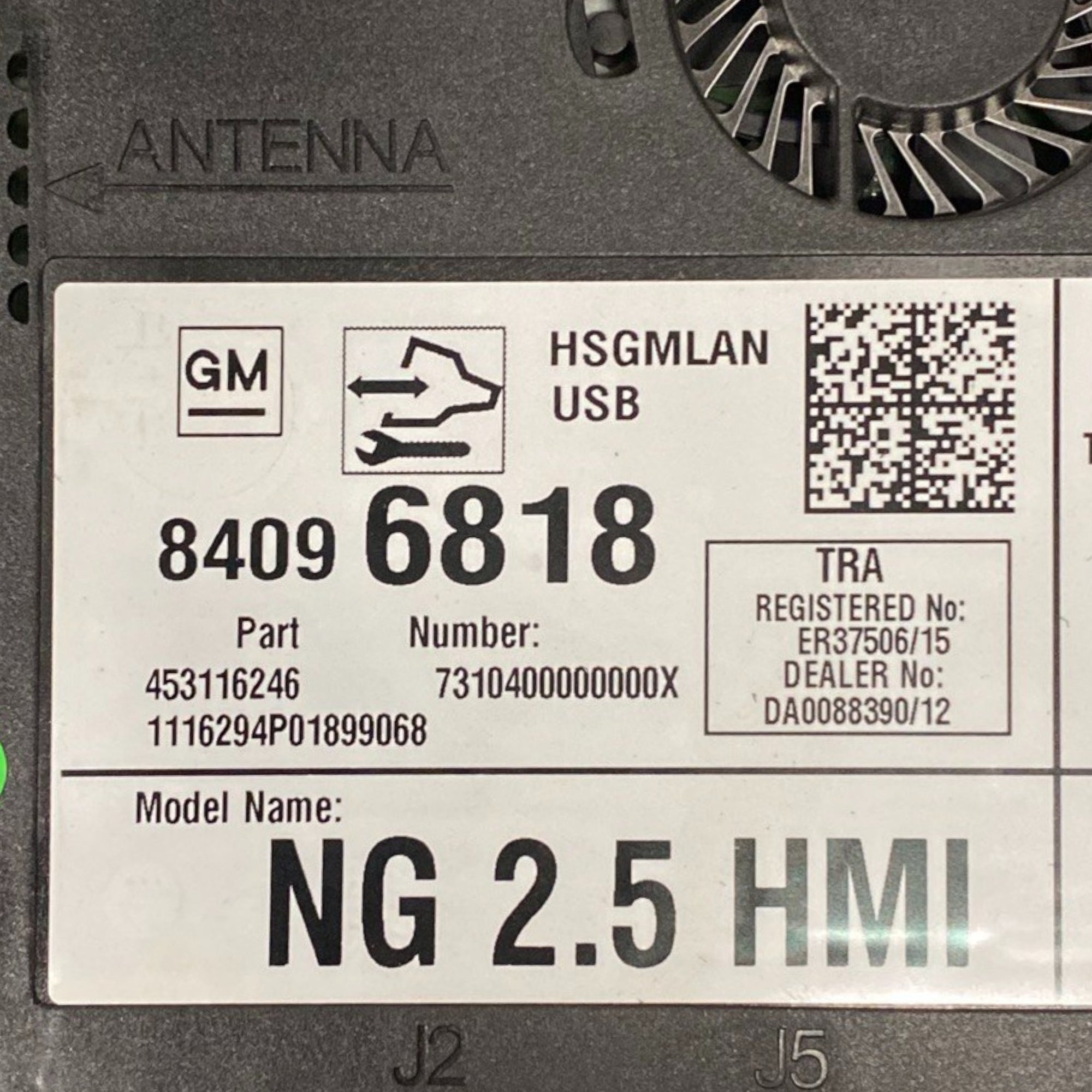 GPS-Navigationssteuergerät Opel Astra K Cod: 84096818 (2015-2021) 
