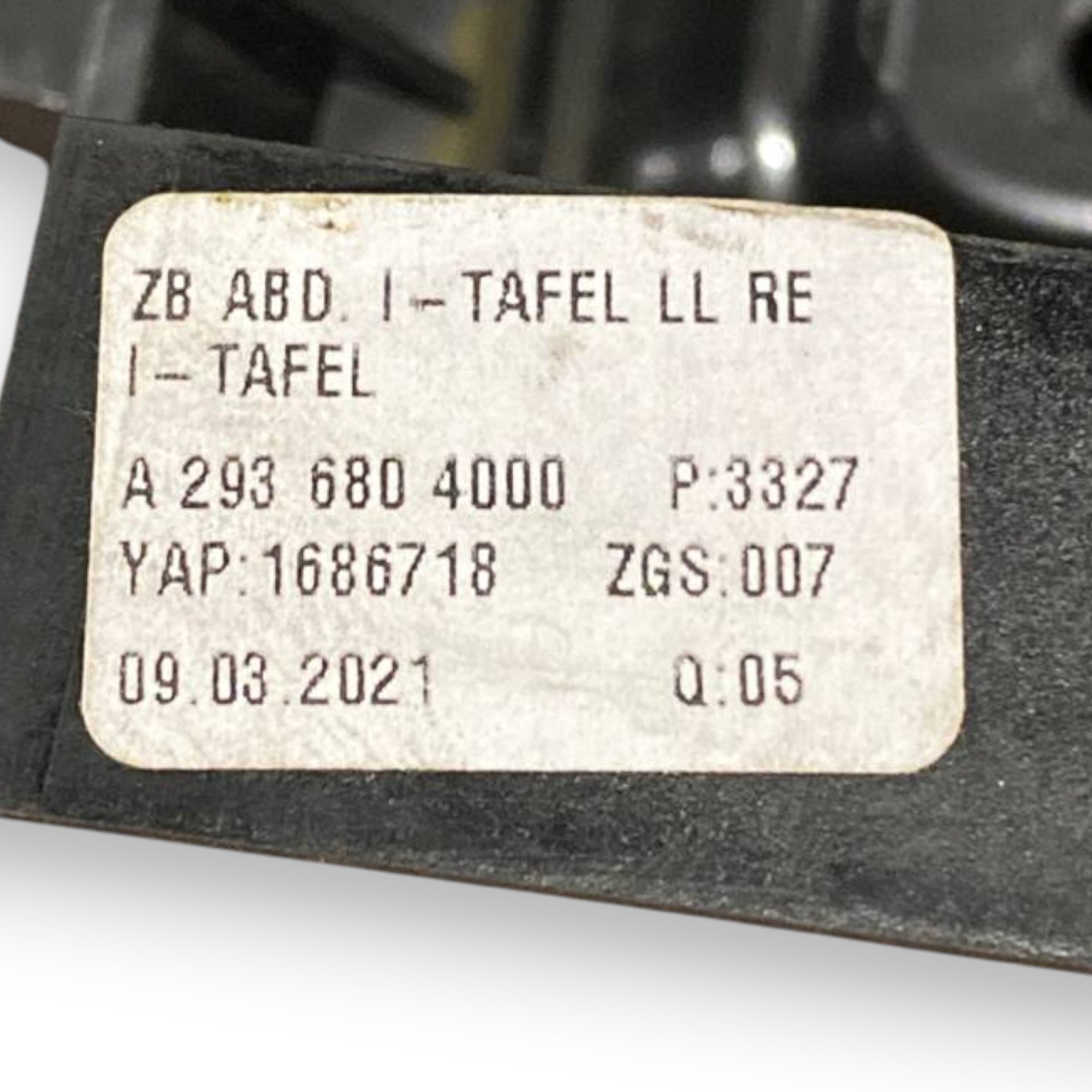 Bouches d'air + bouton de démarrage et d'arrêt mercedes-benz eqc Cod: a2936804000 (2019-2023) 