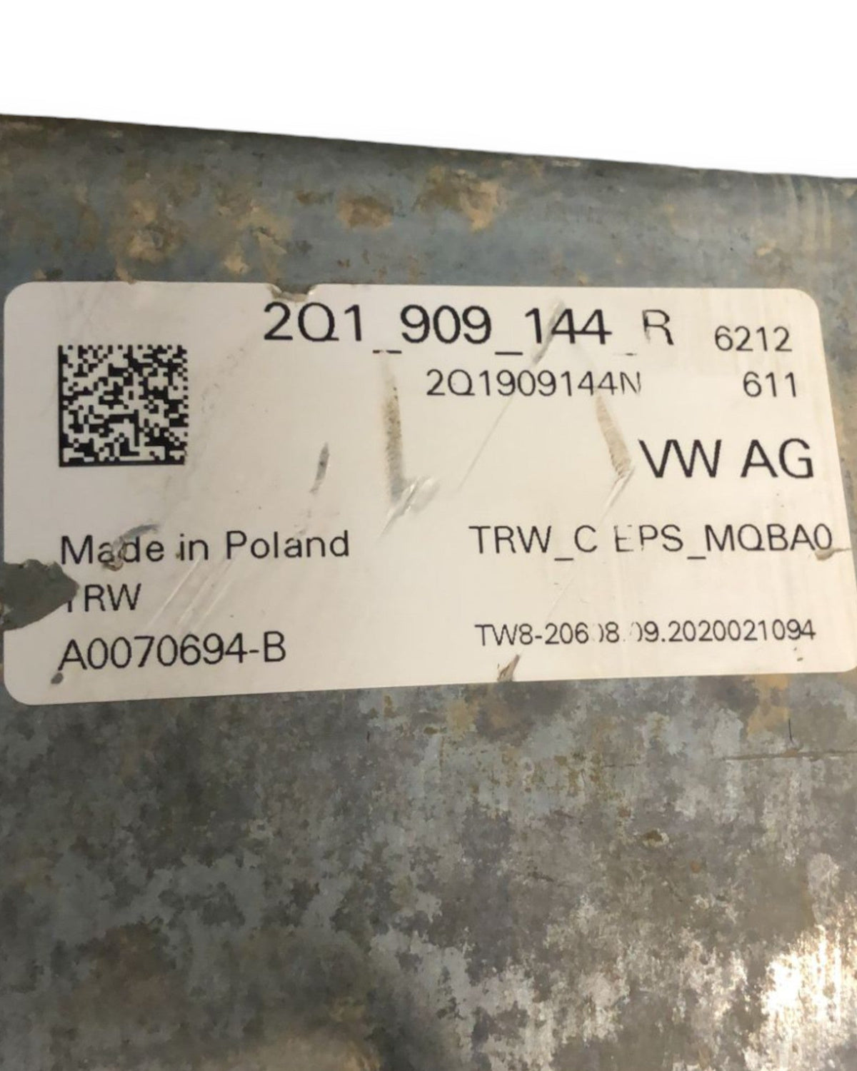 Steering Column / Steering Tube CITY Volkswagen Polo VI (AW1) (2017 >) code:2Q1909144 - F&P CRASH SRLS - Used Parts