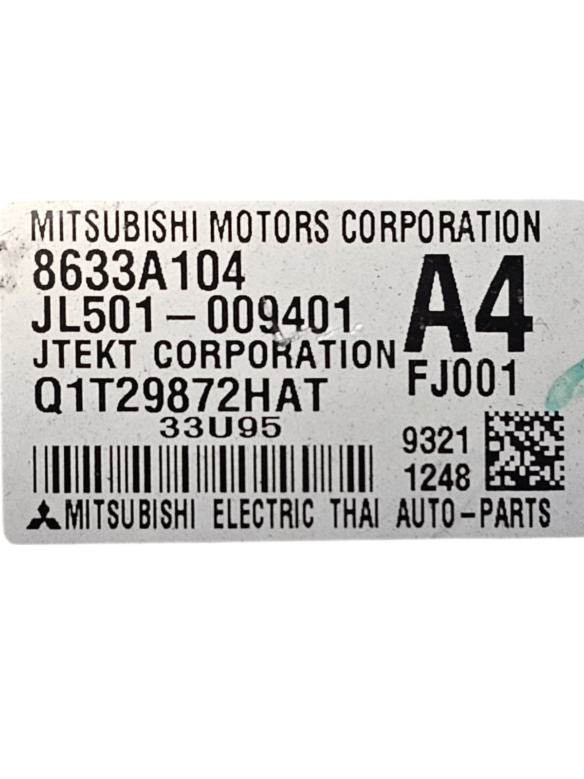 Piantone /Canna Sterzo con CITY Mitsubishi Space Star 1.0 Benzina Cod:8633A104 (2012 - >) - F&P CRASH SRLS - Ricambi Usati
