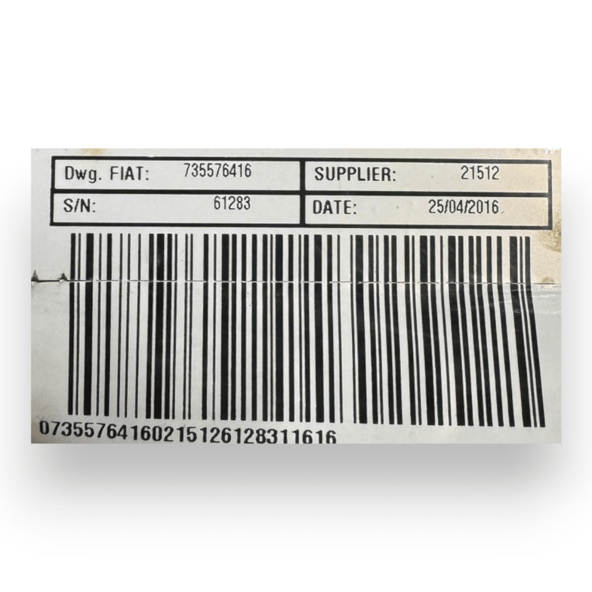 Piantone / canna sterzo Fiat 500 (312) cod.735576416 (2015 - ) - F&P CRASH SRL - Ricambi Usati