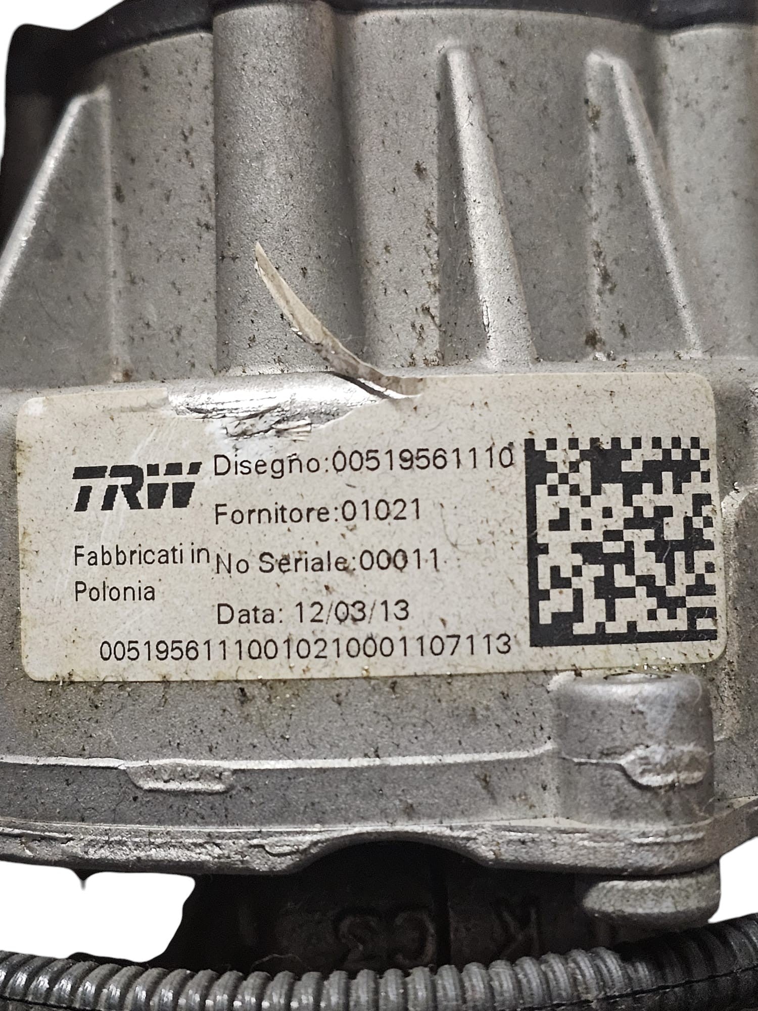 Piantone / Canna Sterzo Fiat 500L 1.3 Diesel Cod:00519561110 (2012 - 2022) - F&P CRASH SRLS - Ricambi Usati