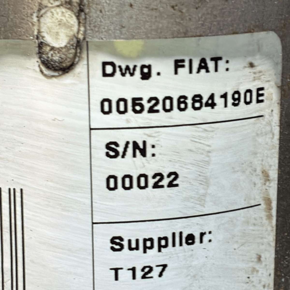 Piantone / canna sterzo fiat doblo 1.3 diesel cod : 00520684190E (2009 - 2022) - F&P CRASH SRL - Ricambi Usati