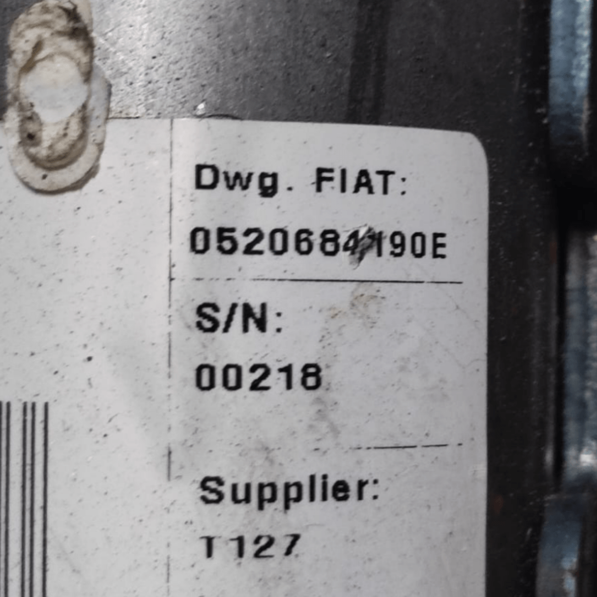 Piantone / canna sterzo fiat doblo 1.6 diesel cod: 0520684190e (2009 - 2022) - F&P CRASH SRLS - Ricambi Usati
