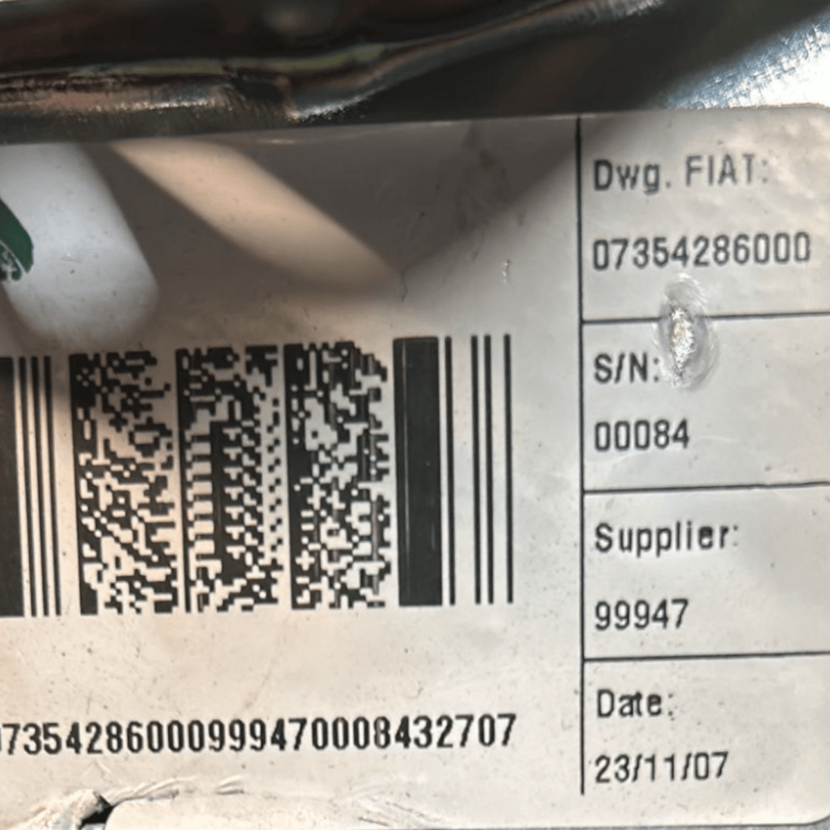 Steering Column / Steering Tube Fiat Multipla II (2004 > 2010) code:07354286000 - F&P CRASH SRLS - Used Parts
