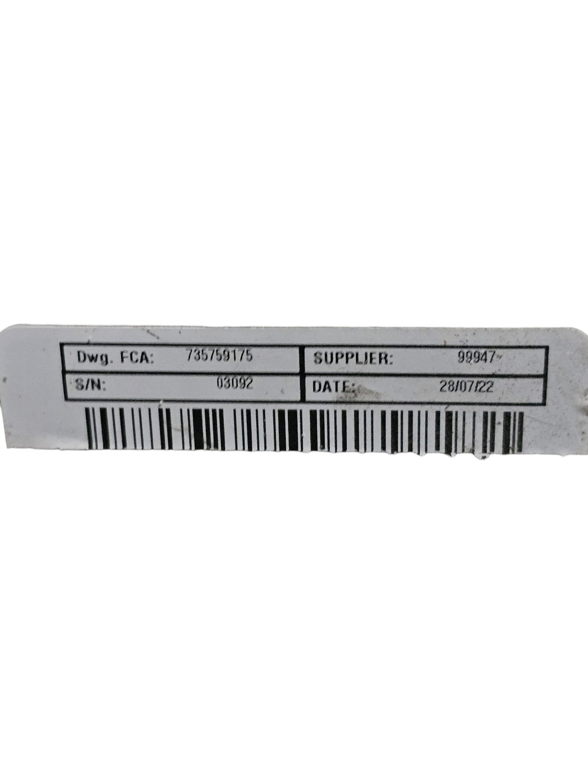 Piantone / Canna Sterzo Fiat Panda 312 1.0 Benzina Cod:735759175 (2012 - >) + Devioluci - F&P CRASH SRLS - Ricambi Usati