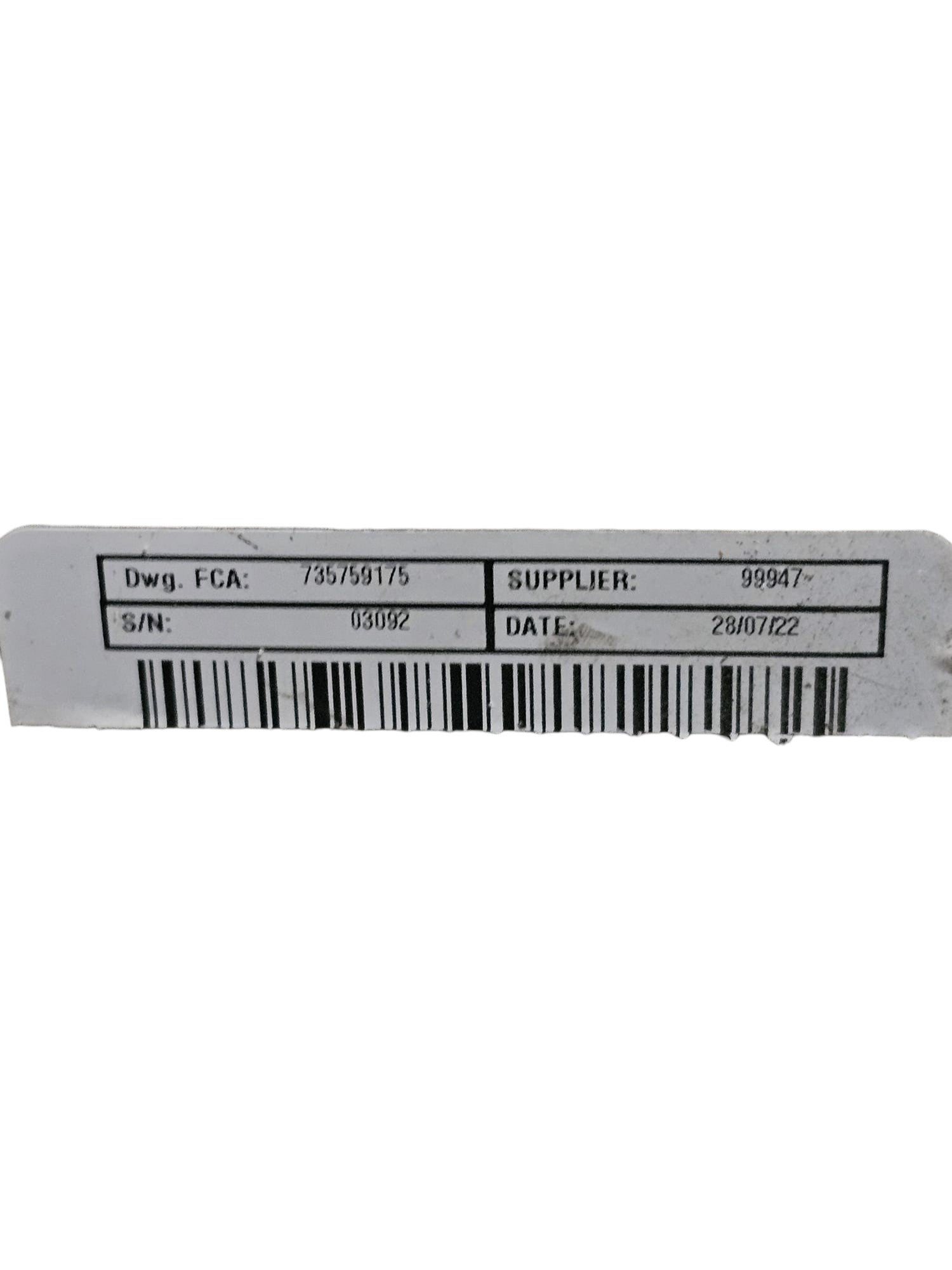 Piantone / Canna Sterzo Fiat Panda 312 1.0 Benzina Cod:735759175 (2012 - >) + Devioluci - F&P CRASH SRLS - Ricambi Usati
