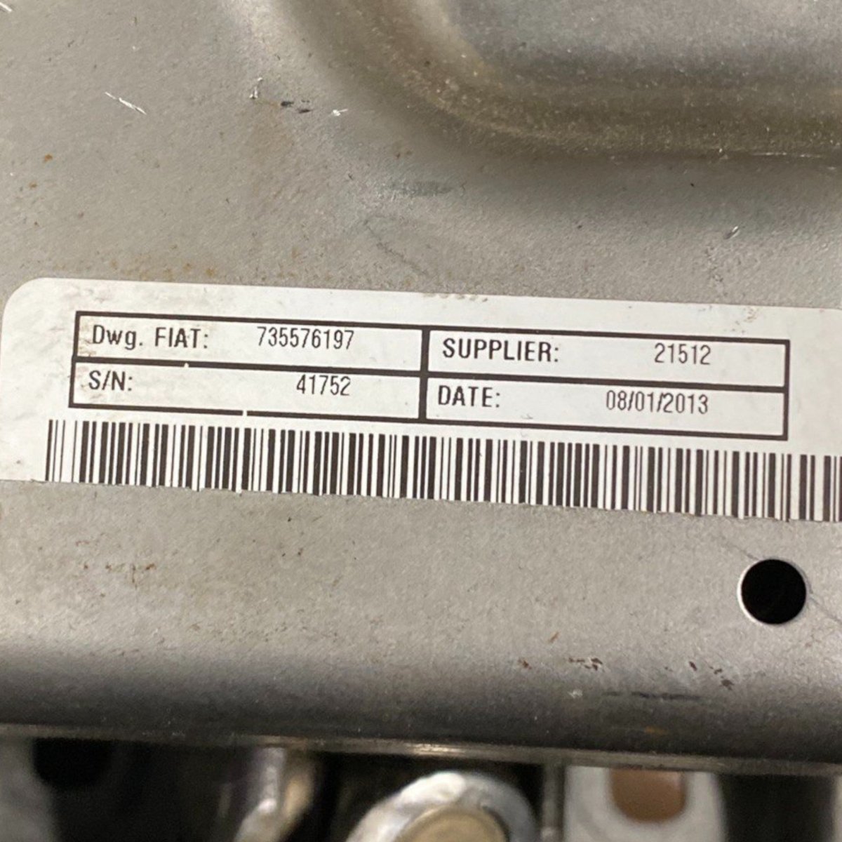 Piantone / canna sterzo fiat panda 312 1.2 benzina Cod: 735576197 (2012 - 2016) - F&P CRASH SRLS - Ricambi Usati