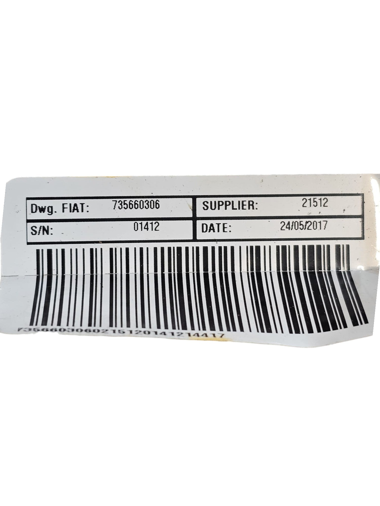 Piantone / Canna Sterzo Fiat Panda 312 Cod:735660306 (2012 - >) - F&P CRASH SRLS - Ricambi Usati