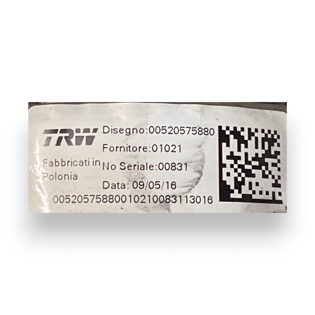Piantone / canna sterzo fiat tipo cod:00520575880 (2015 - ) - F&P CRASH SRLS - Ricambi Usati