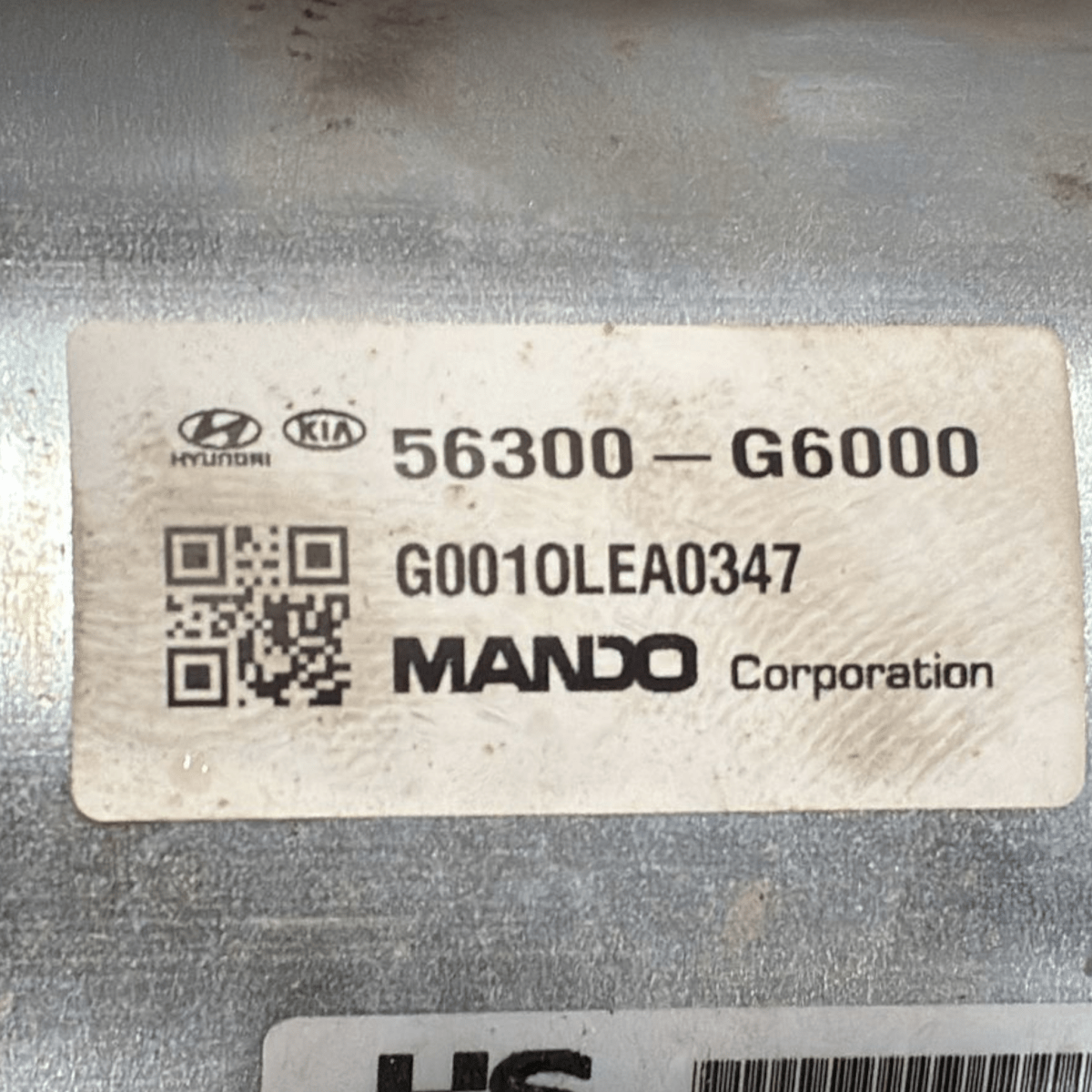 Piantone / canna sterzo kia picanto iii 1.0 benzina cod : 56300-g6000 (2017 ->) - F&P CRASH SRL - Ricambi Usati