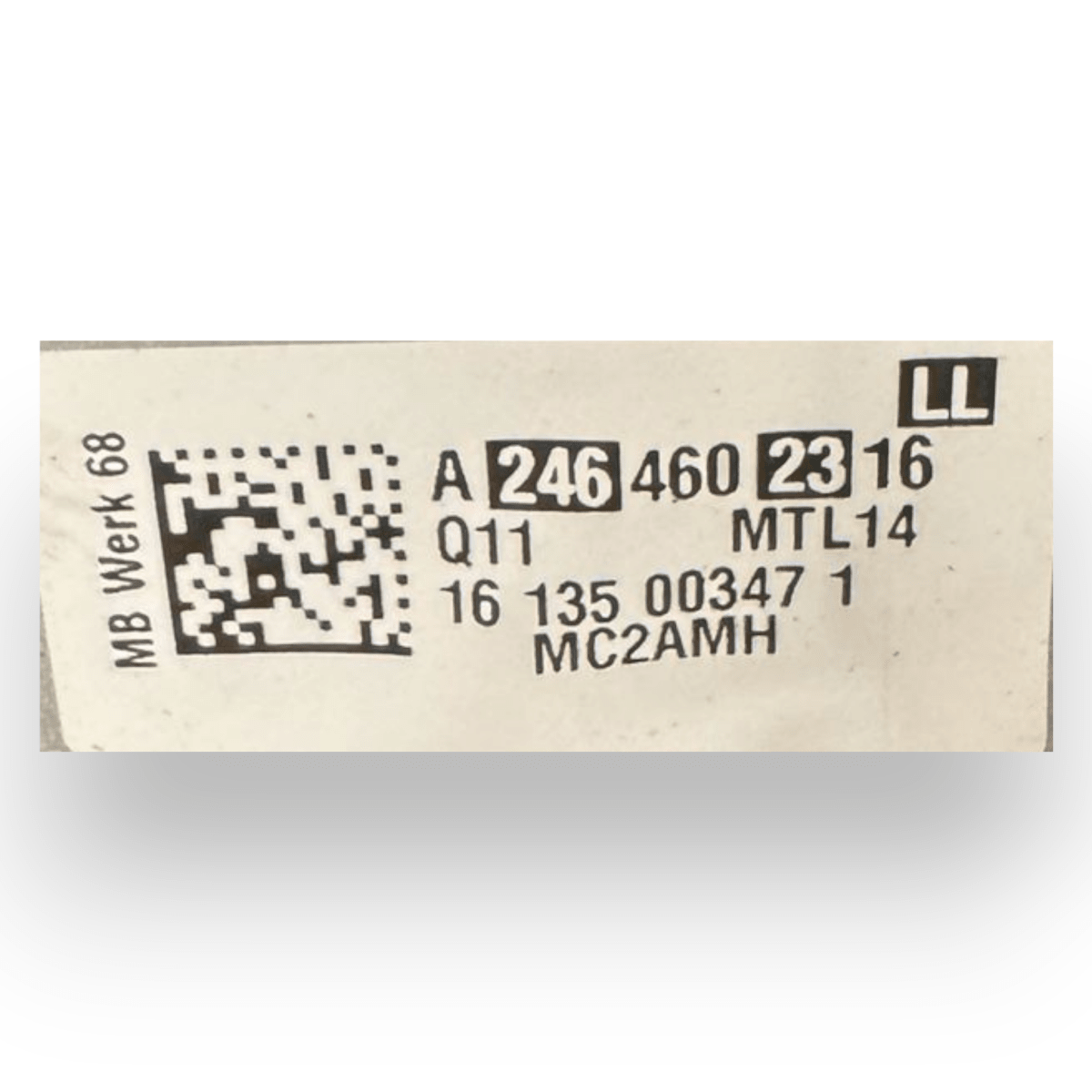 Piantone / canna sterzo Mercedes - Benz Classe B (W246) 1.8 diesel cod.A2464602316 (2011 - 2018) - F&P CRASH SRL - Ricambi Usati