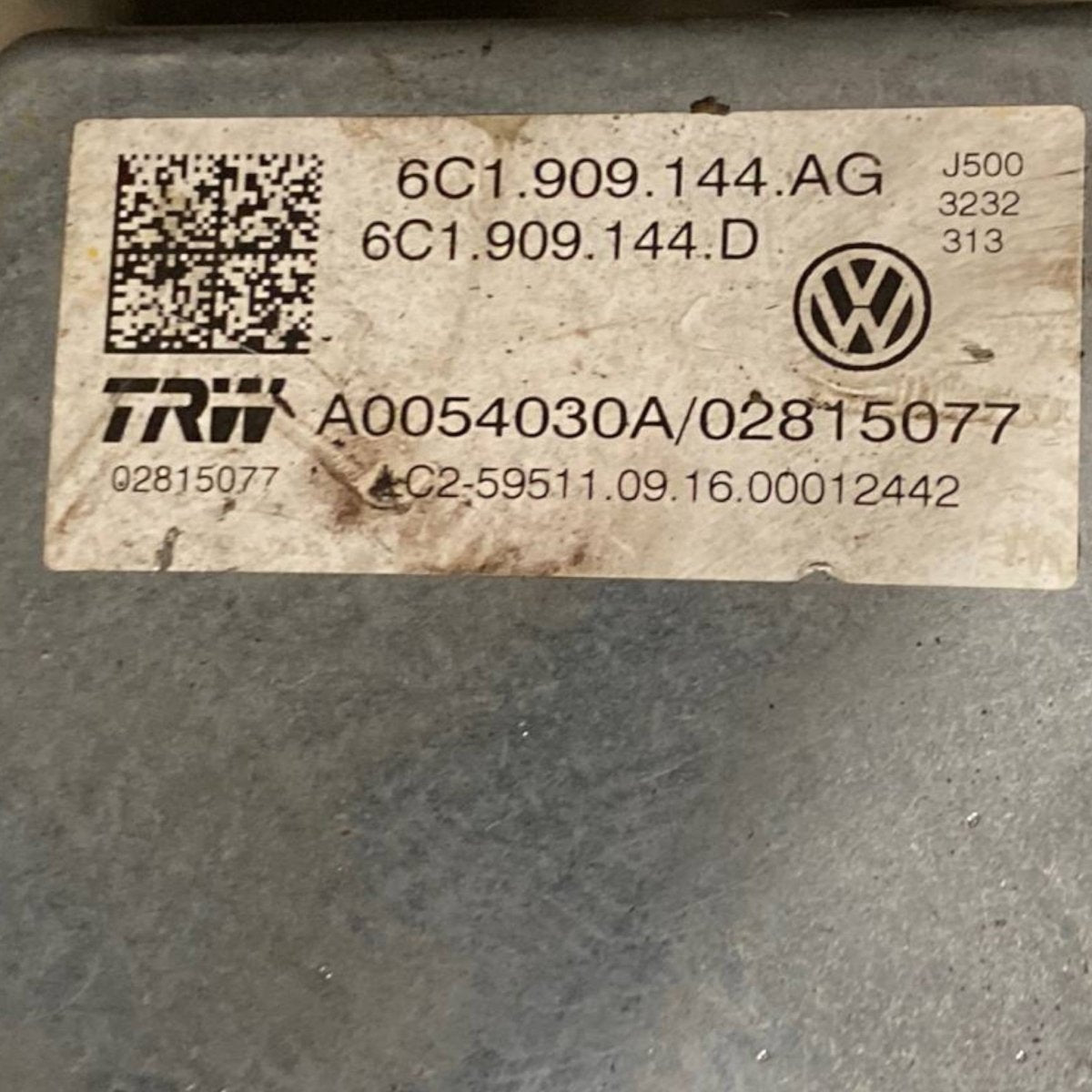 Piantone / canna sterzo volkswagen polo 6r 1.0 benzina Cod: 6c1909144ag (2009 - 2017) - F&P CRASH SRLS - Ricambi Usati