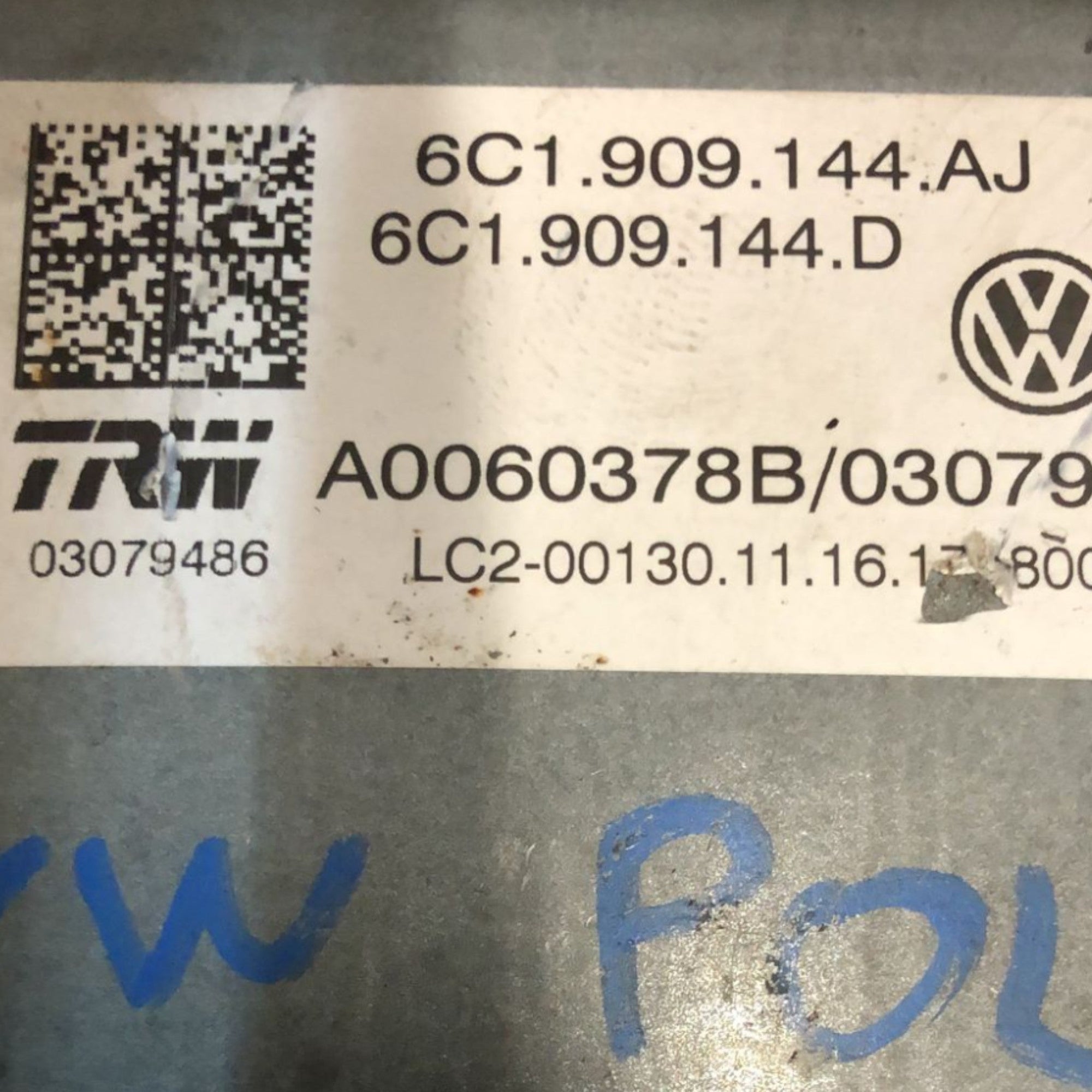 Piantone / Canna Sterzo Volkswagen Polo V (6R) (2009 > 2017) cod:6C1909144AJ - F&P CRASH SRLS - Ricambi Usati