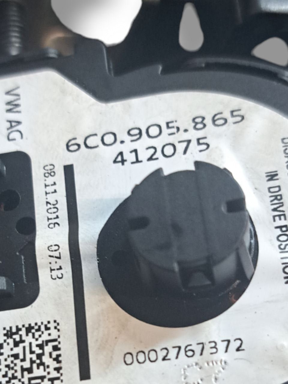 Piantone Sterzo + Blocchetto accensione / avviamento + Chiave Seat Ibiza / Polo 6R 1.4 Benzina (2015) COD:6C0905865 - F&P CRASH SRLS - Ricambi Usati
