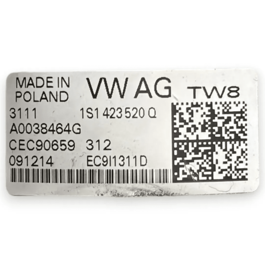 Piantone sterzo completo Volkswagen UP 1S OEM 1S1423520AF - F&P CRASH SRL - Ricambi Usati