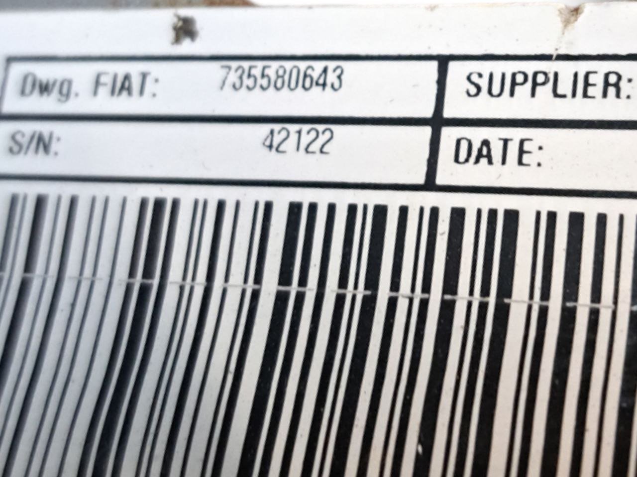 Steering Column Fiat Panda 312 (2012>) COD:735580643 - F&P CRASH SRLS - Used Parts