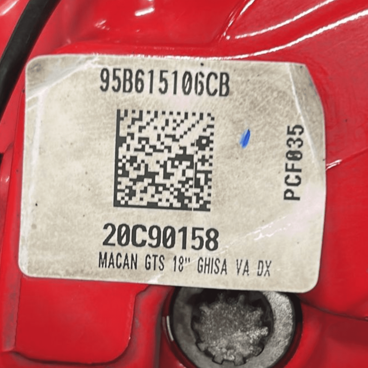 Right front brake caliper porsche macan gts 2.9 petrol code: 95b615106cb (2019 >) - F&P CRASH SRL - Used Parts