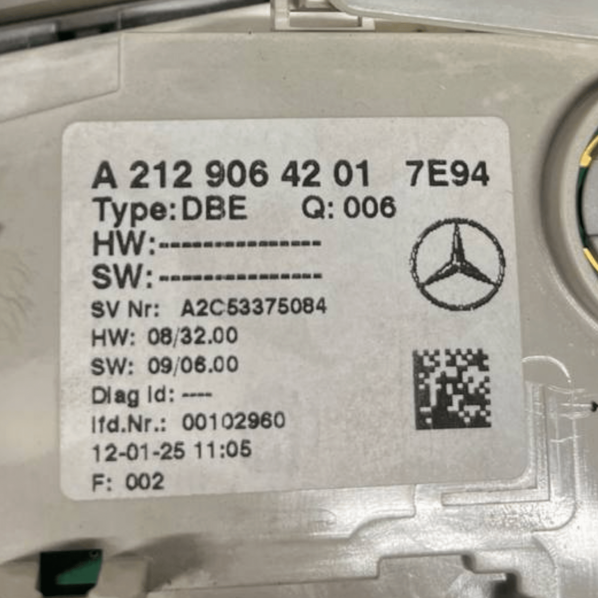 Plafoniera anteriore Mercedes - Benz Classe E W212 (2009 al 2016) cod: A2129064201 - F&P CRASH SRLS - Ricambi Usati