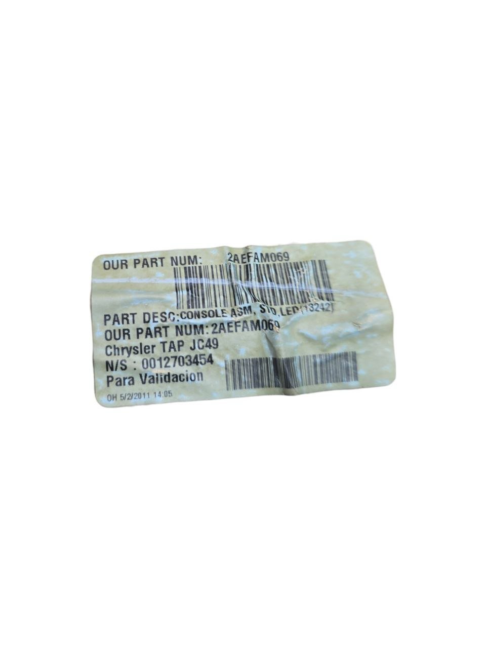 Plafoniera Fiat Freemont ( 2011 - 2015 ) Cod : 2AEFAM069 - F&P CRASH SRLS - Ricambi Usati